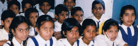 Children at BTL Elementary school